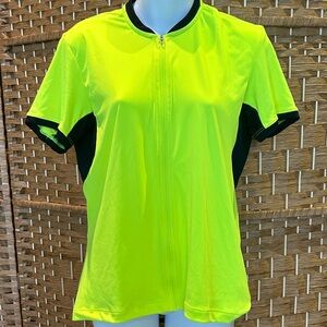 Specialized RBX Cycling Jersey Women’s Large Neon Yellow Short Sleeve Full Zip